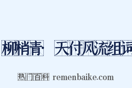 柳梢青·天付风流组词是什么意思的图片